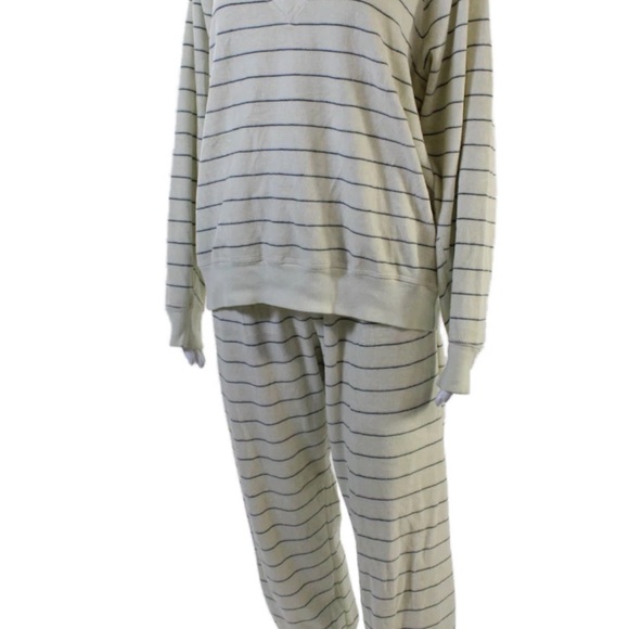 THE GREAT. Soft velour Striped Lounge Set.  M/2 - Picture 3 of 8